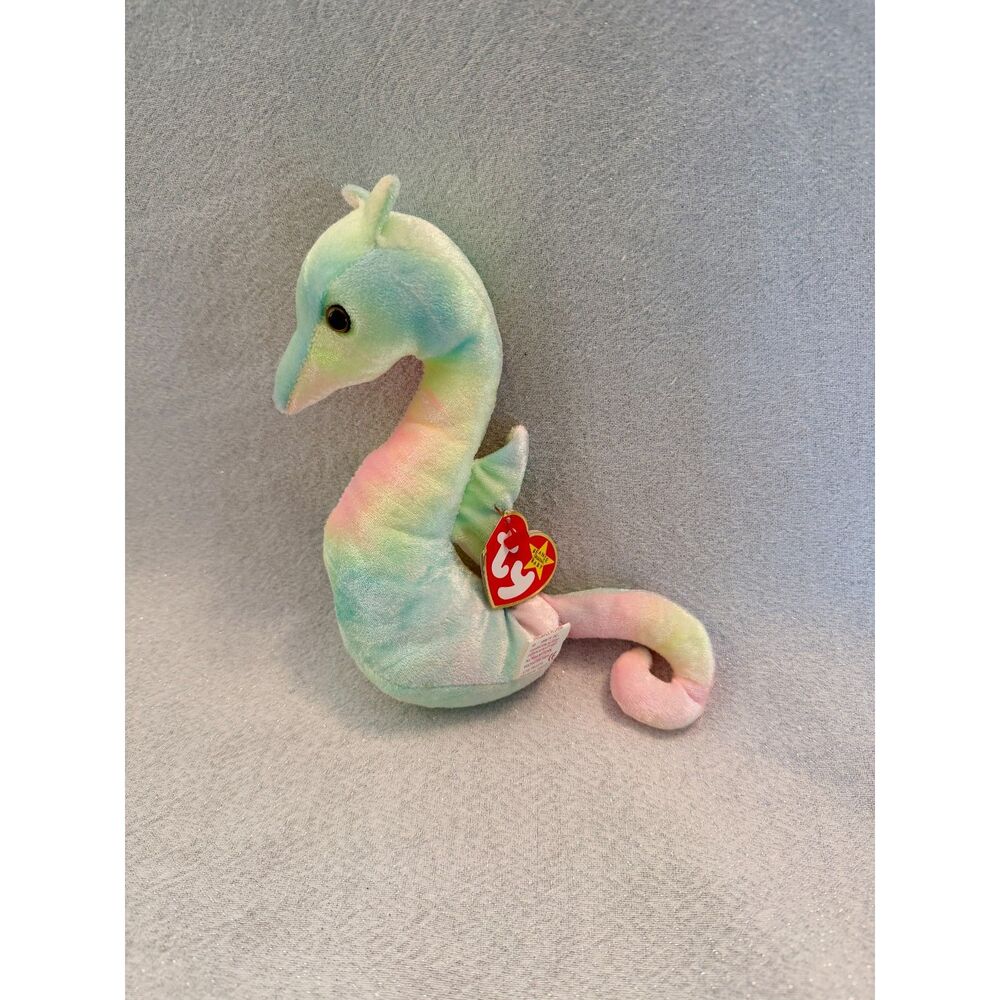 Ty Beanie Baby Neon - MWMT (Seahorse 1999)